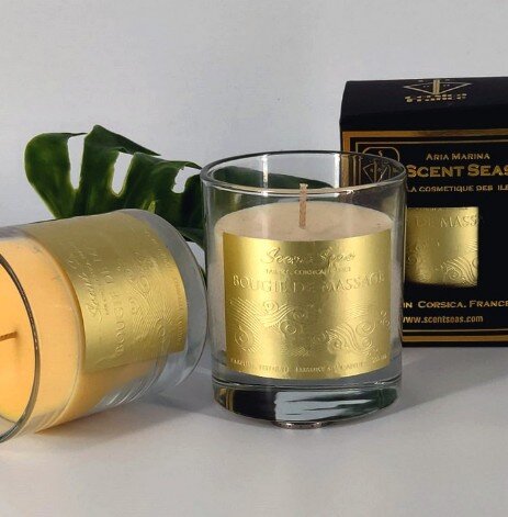 bougie de massage fait en corse bougie parfum d'intérieur